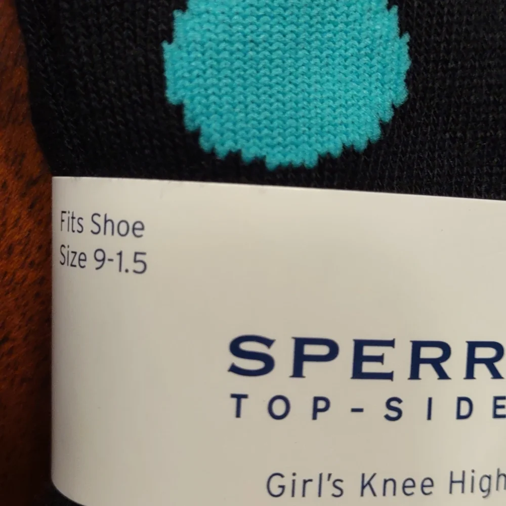 Sperry Poka Dot Knee High Socks